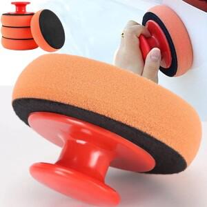 자동차 세척 왁스 광택 패드 연마 스폰지 클리닝 천 왁싱용 미세섬유