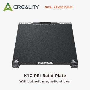 Creality K1C PEI 소프트 마그네틱 스티커가없는 빌드 플레이트 235x235mm 프린팅 포맷 보드 서리로 덥은 3