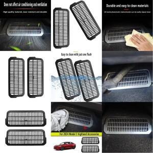 U13C 2개 더스트 커버 시트 공기 배출구 아래 에어 벤트 보호