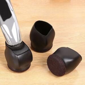 5개입 회전 의자 홀더 컴퓨터 미끄럼 방지  패드 사무실 바퀴 캐스터 롤러 다리 슬리브