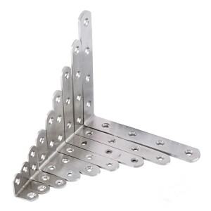 1Pcs 캐비닛 스크린 벽 앵글 브래킷 가구 패스너 SUS304 스테인레스 스틸 코너 브레이스 조인트 90도 직각