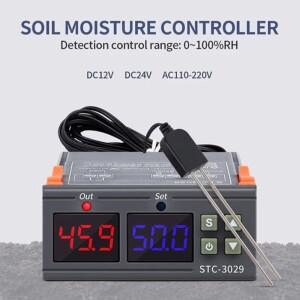 STC-3029 디지털 습도 컨트롤러 토양 레귤레이터 스위치 센서 12V 24V 220V