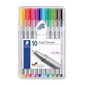 스테들러 GE33BT87 트리플러스 화인라이너 10색 334-SB10/(0.3mm 세트) 세트(1개입)