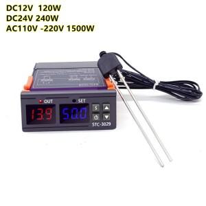 STC-3029 DC12V 120W / AC110V -220V 1500W 토양 수분 측정기 디지털 습도 컨트롤러 인큐베이터