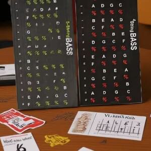 1PC 초보자 음악 스케일 프렛 노트 데칼 기타 스티커 보드 코드