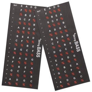 기타 프렛보드 스티커 액세서리 넥 핑거용 노트 데칼 스케일 지도