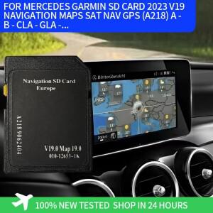 MERCEDES GARMIN SD 카드 2023 V19 자동차 네비게이션 MAP SAT NAV GPS 카드(A218) A - B CLA GLA -...