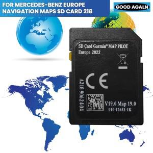 MERCEDES GARMIN SD 카드 2023 V19 SAT 네비게이션 GPS MAP 카드(A218) A-B-CLA-GLA용  자동차 -...