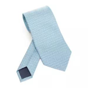 페라가모 마이크로 패턴 실크 넥타이 351260784262 003