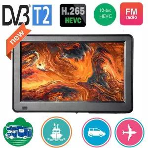 LEADSTAR 충전식 D6 6 인치 800x480 휴대용 미니 Tv DVB-T2 ATSC ISDBT FM ATV USB 배터리 포켓 tv 어디서