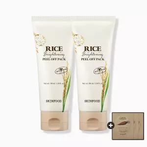 [스킨푸드/캐롯 패드 세트 ] 라이스 브라이트닝 필 오프 팩 100ml 1+1