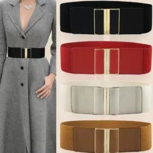 원피스벨트 정장 여성 밴딩 밴드 스판 버클 패딩 허리띠 코트 허리끈