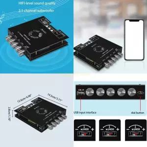 E56B 160WX2220W TDA7498E ZK-HT21 2.1 채널 디지털 전력 증폭기 모듈 DC15-36V