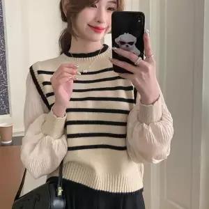 [하프클럽/]패턴 머스트해브 플리츠풀오버