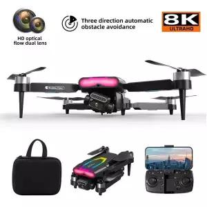 신형 F199 RC 드론 4K 프로페셔널 광각 트리플 HD 카메라 접이식 RC 헬리콥터 WIFI FPV 고도 유지 항공기