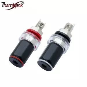 로듐 도금 황동 바인딩 스피커 터미널 10 개/5 쌍 바인딩 포스트 L  50mm 파워 앰프 오디오 바나나 퍼그 터