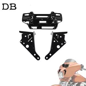 Harley Electra Glide Street Glide 2014-2024 용 오토바이 어퍼 헤드 라이트 스테이 페어링 브래킷