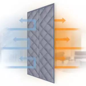 방한 방풍 우풍 차단 누빔 패딩 방문 바람막이 현관 단열 커튼