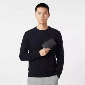 메종 마르지엘라 4 스티치 집 EW  홀더 - 블랙  SA1VX0008P4745T8013