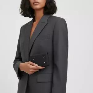 메종 마르지엘라 엔벨롭 클립 반지갑 - 블랙  S36UI0416P4455T8013