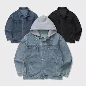 [셀러허브]남자 청자켓 데님자켓 집업 라이더 블루종 트러커 봄 (S31549263)