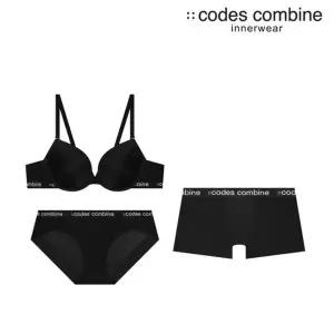 [코데즈컴바인이너웨어](강남점)블랙 커플세트 (CFWBR161BK+CFWBP161BK+CDMDR161BK)