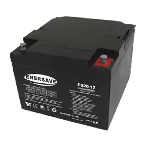 [에너세이브] 밀폐형 전동차 산업용 충전식 배터리 ES26-12 - 12V 26Ah