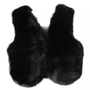 토끼털 조끼 베스트 숏 페이크퍼 민소매 인조퍼