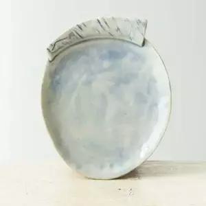 이천도자기 GN88WM79 수묵 커피잔 받침 차 티 도자기 받침대