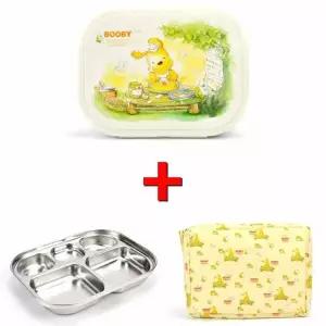 스텐 OR05EQ07 304 유치원 어린이 식판 도시락 9호 가방포함