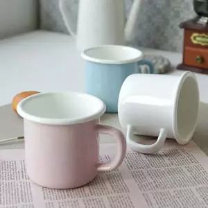 파스텔 DF08FS57 법랑 스타일 머그컵 1P 홈카페 고품질 물컵 티