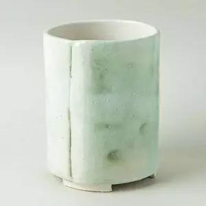 이천도자기 HB10SQ28 수 공방 그린 수저통 11cm