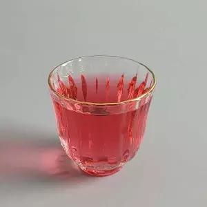 골드테두리 YU55ZL49 스트라이프 유리찻잔 다기잔 55ml(79012A)