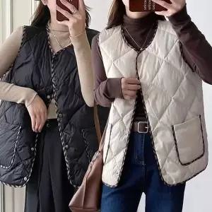 [하프클럽/]걸스 데일리 퀄팅 퀼팅 웰론 베스트자켓스타일 베스트