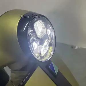 오토바이 헤드 라이트 스포트 라이트 LED 전면 블랙 크롬 키트 VESPA GTS300 gts300 Gts300오토바이 조명