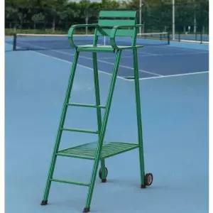 야외 심판 의자 높은 사다리 테니스 코트 심판석 차양