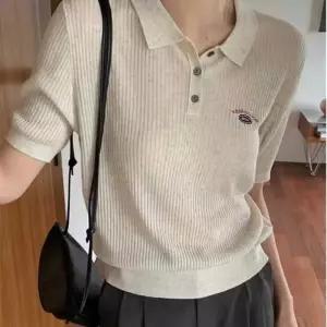 Rly 여성 직장인 여름 출근 룩 카라 버튼 넥 반팔