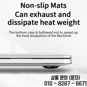 WiWU 크리스탈 보호 쉘 맥북 에어 13.6 2024 초박형 노트북 케이스 프로 방열