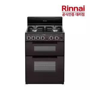 린나이 4구 가스 오븐레인지 RSF-BM73BR 다크브라운 참숯코팅 무수그릴