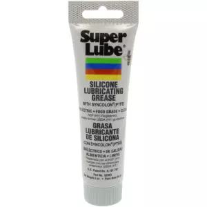 Super Lube PTFE 실리콘 윤활 그리스 3 oz 튜브 반투명 흰색