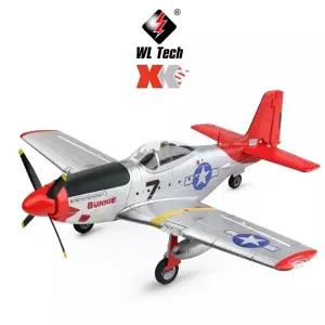 WLtoys XK A280 RC 비행기 2.4G 4CH 3D6G 모드 항공기 P51 전투기 시뮬레이터 LED 서치 RC 비행기 장난감