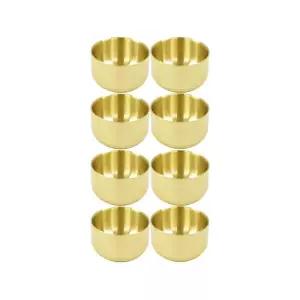 한국복진 티타늄코팅 이중구조 스텐레스 수정과기 (9cm X8개) 수정과그릇