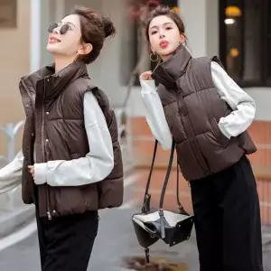 고급 여성 조끼 겨울 패딩 초경량 보온 코트 캐주얼