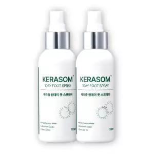 케라좀 원데이 문제성 발 풋스프레이 발각질제거제 120ml, 2개