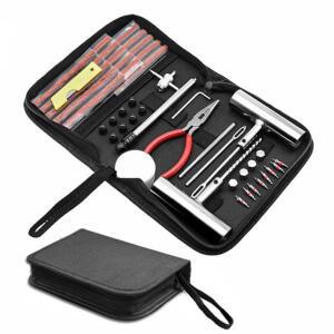 바이크 오토바이 펑크 방지 키트, 플랫 타이어 수리 패치  자동차 도구, 튜브리스 세트, 46PCs