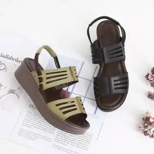 가을 스트랩샌들 여름샌들 끈샌들 슈즈 플랫 앵글 힐 (WEF097C)