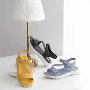 빅사이즈 통굽 플랫 가을신상 여자끈샌들 패션샌들 힐 (WEF09B2)