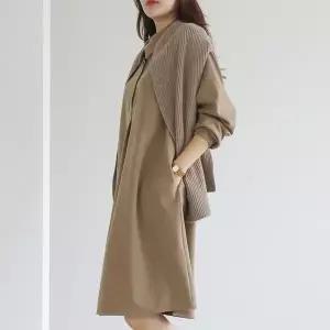 [하프클럽/셀러허브_여성트랜드패션]빅사이즈 511 셀리카라무지원피스 DWBT43