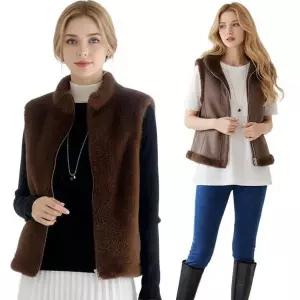 [하프클럽/셀러허브_여성트랜드패션]제니유 겨울 여성 양면 리버서블 밍크