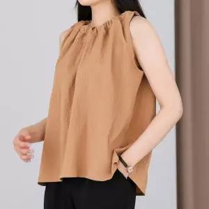 [하프클럽/]여름 베이직 여성 홀터넥 민소매 올데이 블라우스 나